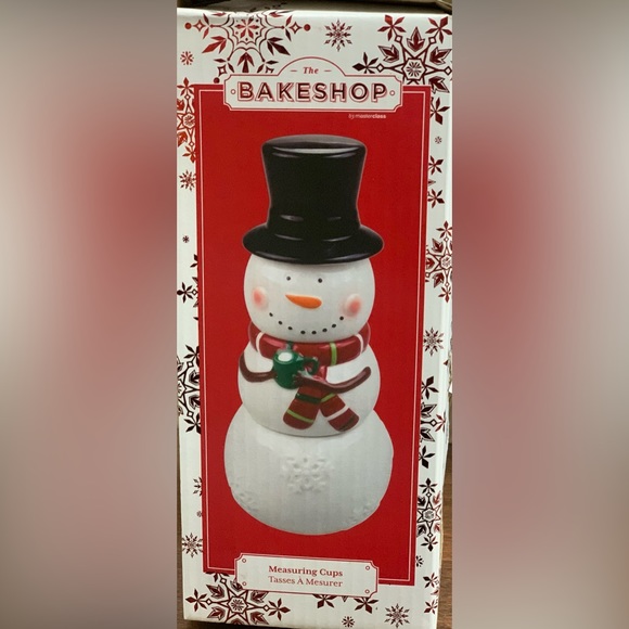 Super Cute Bakeshop Standing Snowman Measuring Cups - NEW - Picture 5 of 6